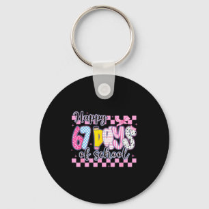 Happy 67 Days Of School Six Seven Meme Boy Girl Te Keychain