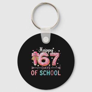 Happy 67 Days Of School Six Seven Meme Boy Girl Te Keychain