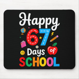 Happy 67 Days Of School Teacher Kids Funny 67 Meme Mouse Pad