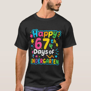 Happy 67th Day Of Kindergarten School Meme 67 Kids T-Shirt