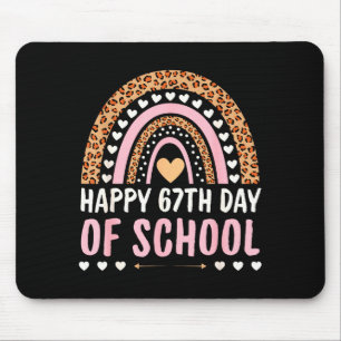 Happy 67th Day Of School 67 Days Rainbow Teachers  Mouse Pad
