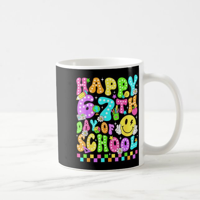 Happy 67th Day Of School 67 Days Smarter Teacher G Coffee Mug (Right)