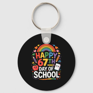 Happy 67th Day Of School Meme 67 Days Of School Ra Keychain
