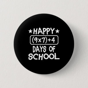 Happy 67th Day Of School Six Seven Kids 2 Inch Round Button