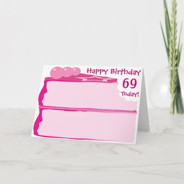Happy 69th Birthday Card (Front)