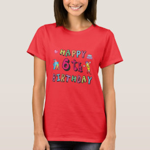Happy 6th Birthday 6 year old b-day surprise T-Shirt