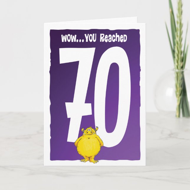 Happy 70th Birthday Card (Front)