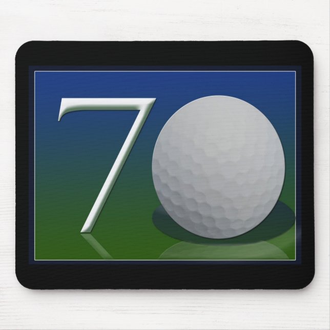 Happy 70th Birthday for golf nut Mouse Pad (Front)