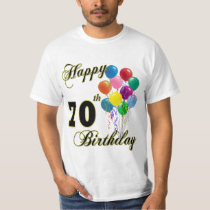 Happy 70th Birthday Gifts and Birthday Apparel T-Shirt