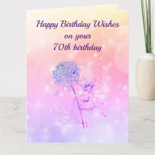 Happy 70th Birthday Greeting Card