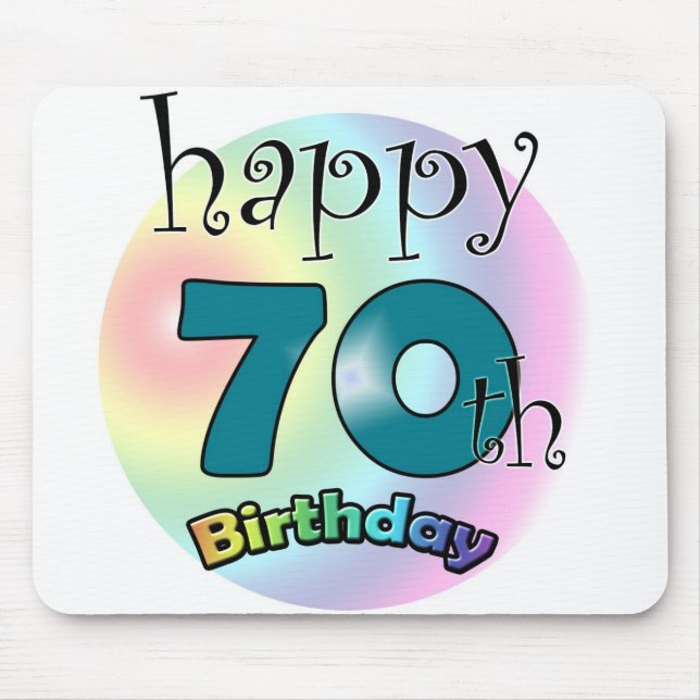 Happy 70th birthday mouse pad (Front)