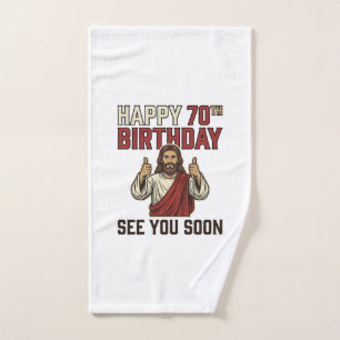 Happy 70th Birthday See You Soon Vintage Shirt Hand Towel