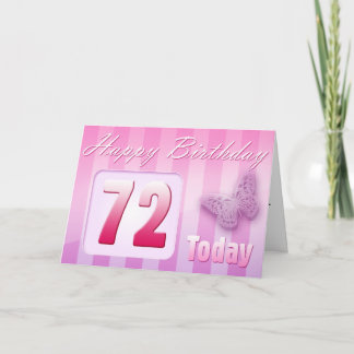 Happy 72nd Birthday Grand Mother Great-Aunt Mom Card