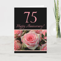 Happy 75th Anniversary roses