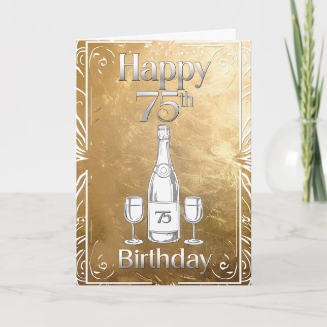 Happy 75th Birthday Card (Front)