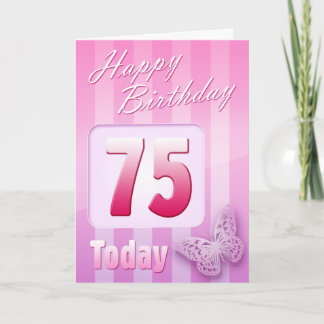 Happy 75th Birthday Grand Mother Great-Aunt Mom Card