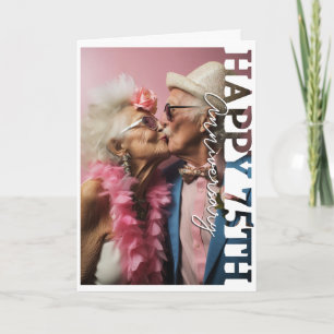 Happy 75th wedding Anniversary Photo Card