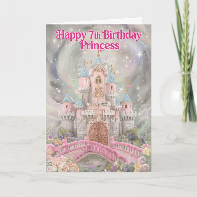 Happy 7th Birthday Card (Front)