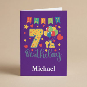 Happy 7th Birthday Card