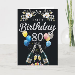 Happy 80th Birthday Card