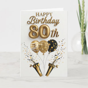 Happy 80th Birthday Card