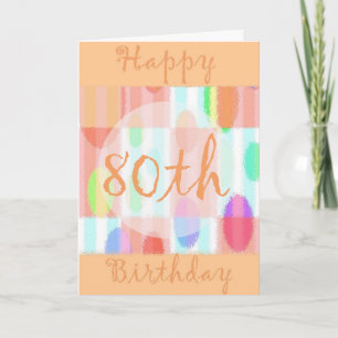 Happy 80th Birthday Card