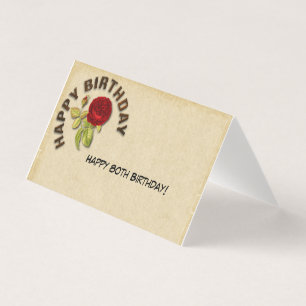 Happy 80th Birthday Card