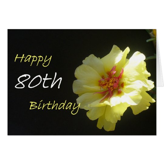 Happy 80th Birthday Greeting Card