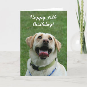 Happy 80th Birthday Labrador Retriever card