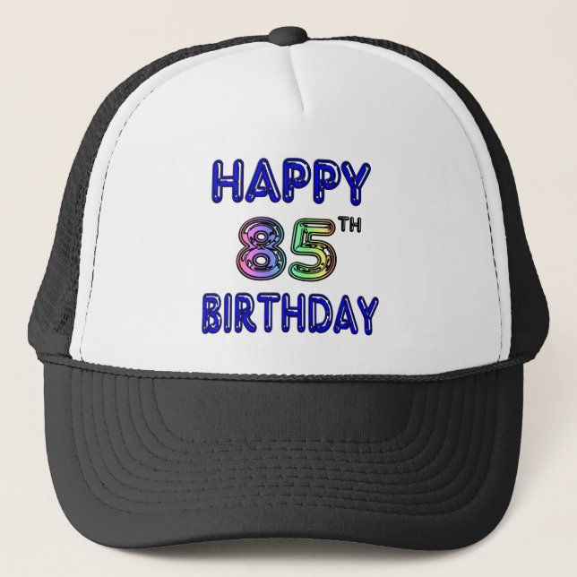 Happy 85th Birthday Mesh Hat (Front)