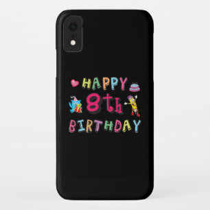 Happy 8th Birthday. 8 year b-day. iPhone XR Case