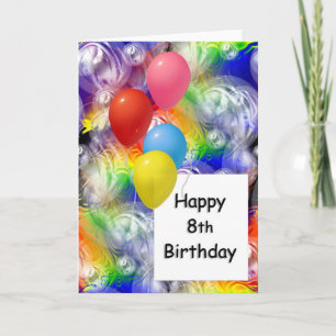 Happy 8th Birthday Card