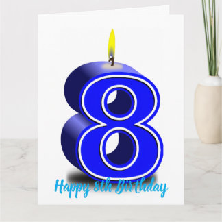 Happy 8th Birthday Card