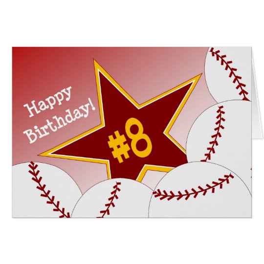 Happy 8th Birthday, Softball Star! Card