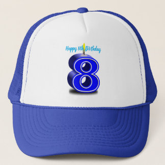 Happy 8th Birthday Trucker Hat