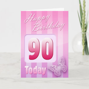 Happy 90th Birthday Grand Mother Great-Aunt Mum Card