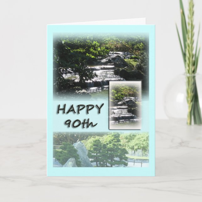Happy 90th Birthday Greeting Card (Front)