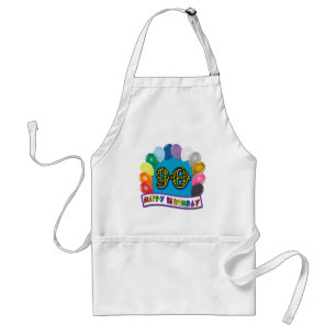 Happy 90th Birthday with Balloons Standard Apron