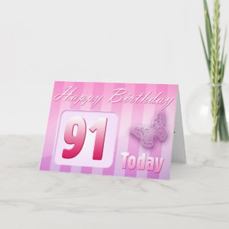Happy 91st Birthday Grand Mother Great-Aunt Mom Card