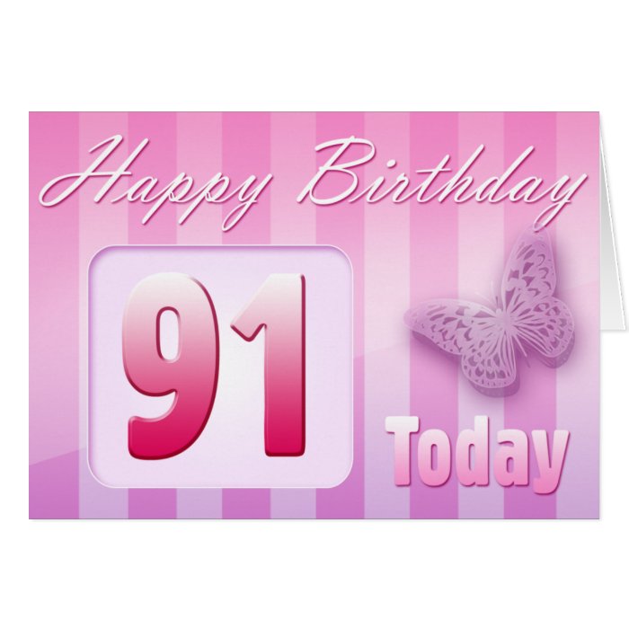 Happy 91St Birthday Grand Mother Great-Aunt Mom Greeting Card | Zazzle