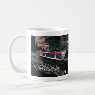 Happy 92nd Birthday canal boat Coffee Mug