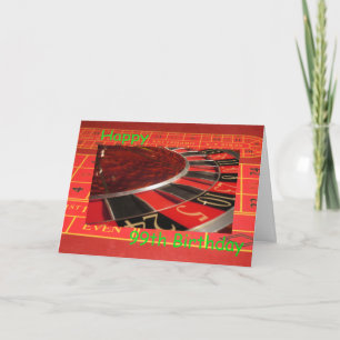Happy 99th Birthday Roulette Wheel Card