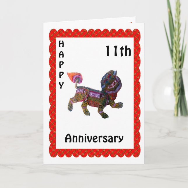 Happy 9th Anniversary Card (Front)