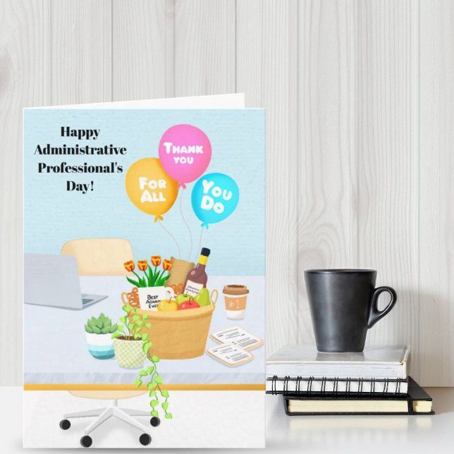 Happy Administrative Professionals Day with Gift  Card (Creator Uploaded)