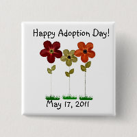 happy adoption day button