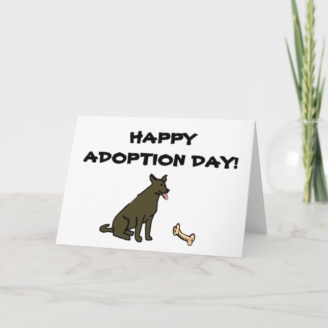Happy Adoption Day Dog Card (Front)