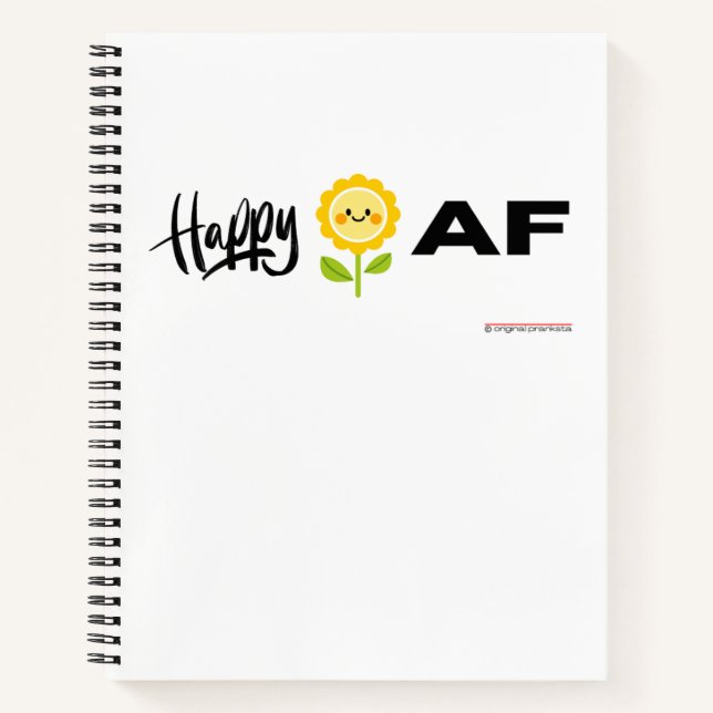 Happy AF - Cahier (Devant)