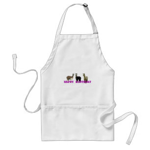 Happy (alpaca) birthday standard apron