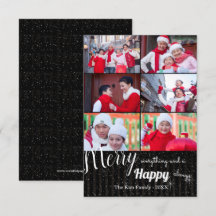 Happy Always Collage - Carte de vacances photo 3x5