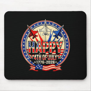 Happy american 1776 2026 usa patrioctic 4th of jul mouse pad
